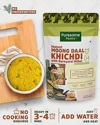 Instant Moong Dal Khichdi With Millet