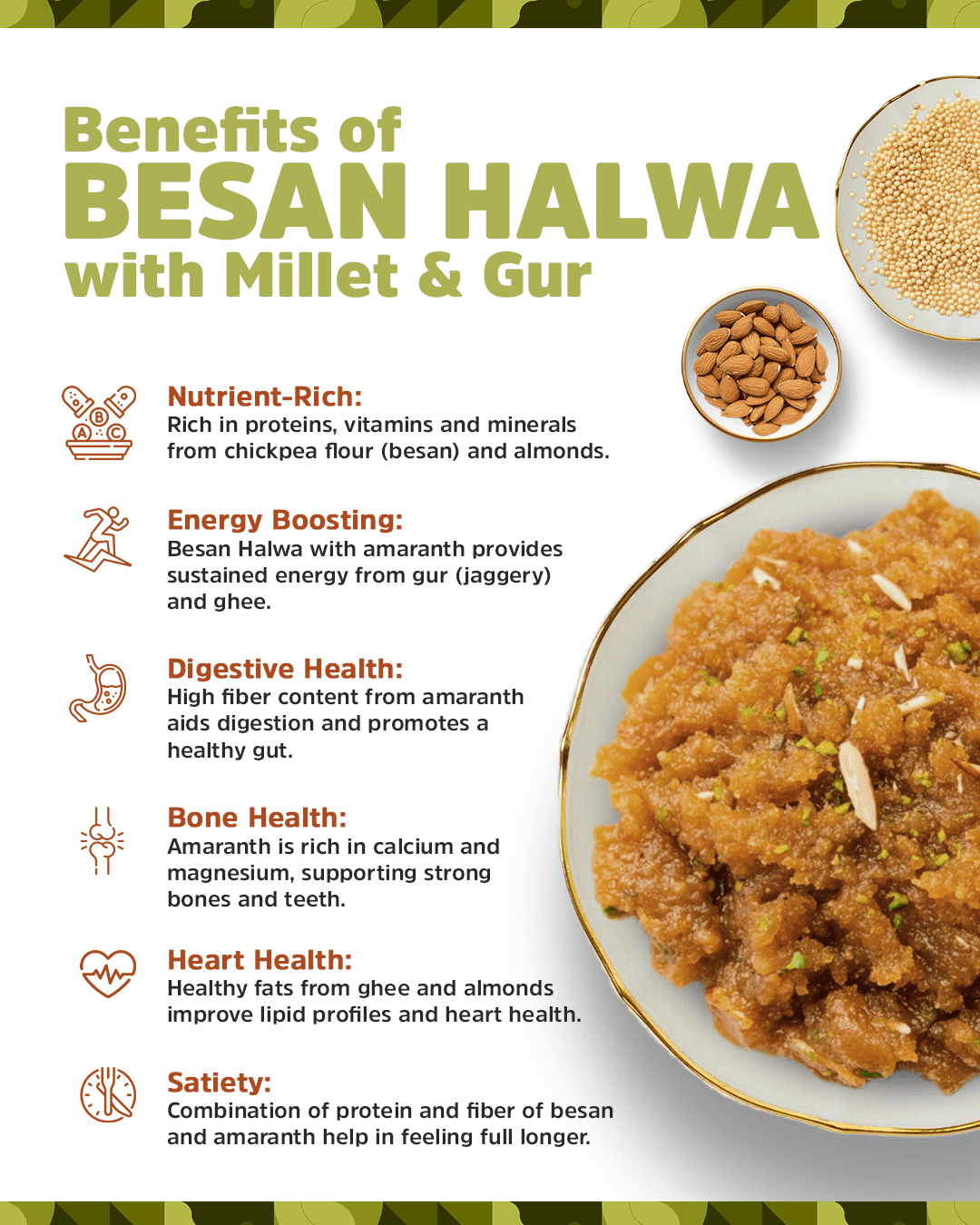 Instant Rawa Halwa-1 serving pouche-In Khandsari Sugar Instant Rawa Halwa-1 serving pouche-In Khandsari Sugar