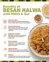 Instant Rawa Halwa-1 serving pouche-In Khandsari Sugar